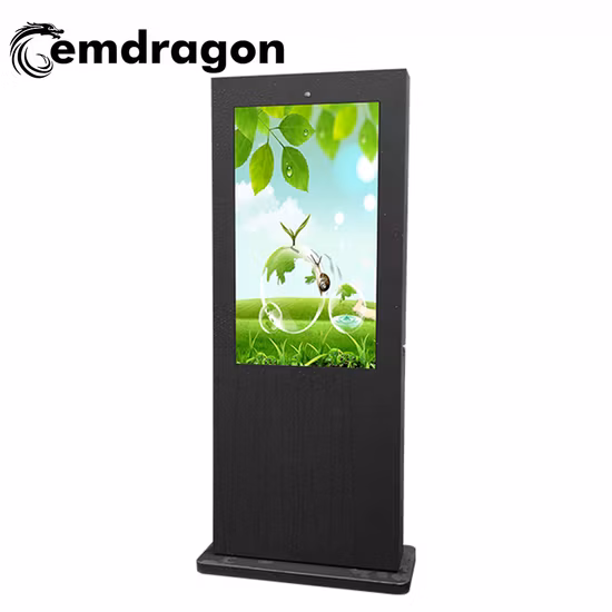 Android Innovative Advertising Media Air-Cooled Vertical Screen Floor Outdoor Advertising Machine-1 49 Inch LED Digital Signage Bus Visual Advertisement