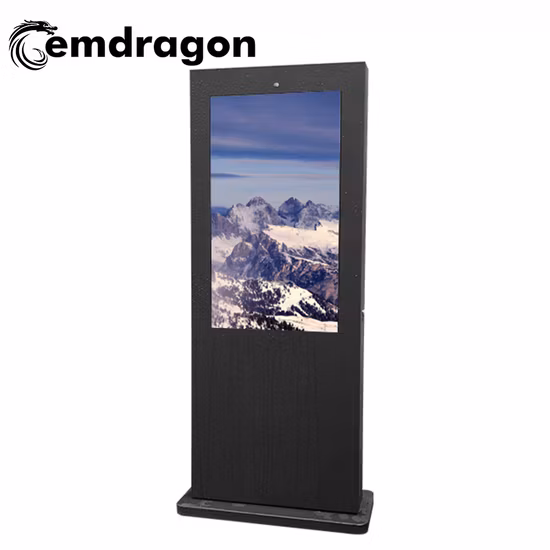 Android Innovative Advertising Media Air-Cooled Vertical Screen Floor Outdoor Advertising Machine-1 49 Inch LED Digital Signage Bus Visual Advertisement