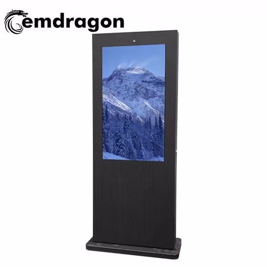 Android Innovative Advertising Media Air-Cooled Vertical Screen Floor Outdoor Advertising Machine-1 49 Inch LED Digital Signage Bus Visual Advertisement