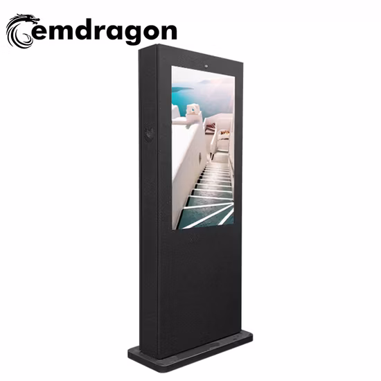 Android Innovative Advertising Media Air-Cooled Vertical Screen Floor Outdoor Advertising Machine-1 49 Inch LED Digital Signage Bus Visual Advertisement