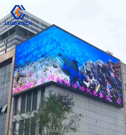 Legidatech P10 3D IP65 Impermeable Alto brillo Publicidad exterior Pantalla LED Gran pared de video LED Señales digitales impermeables Publicidad comercial